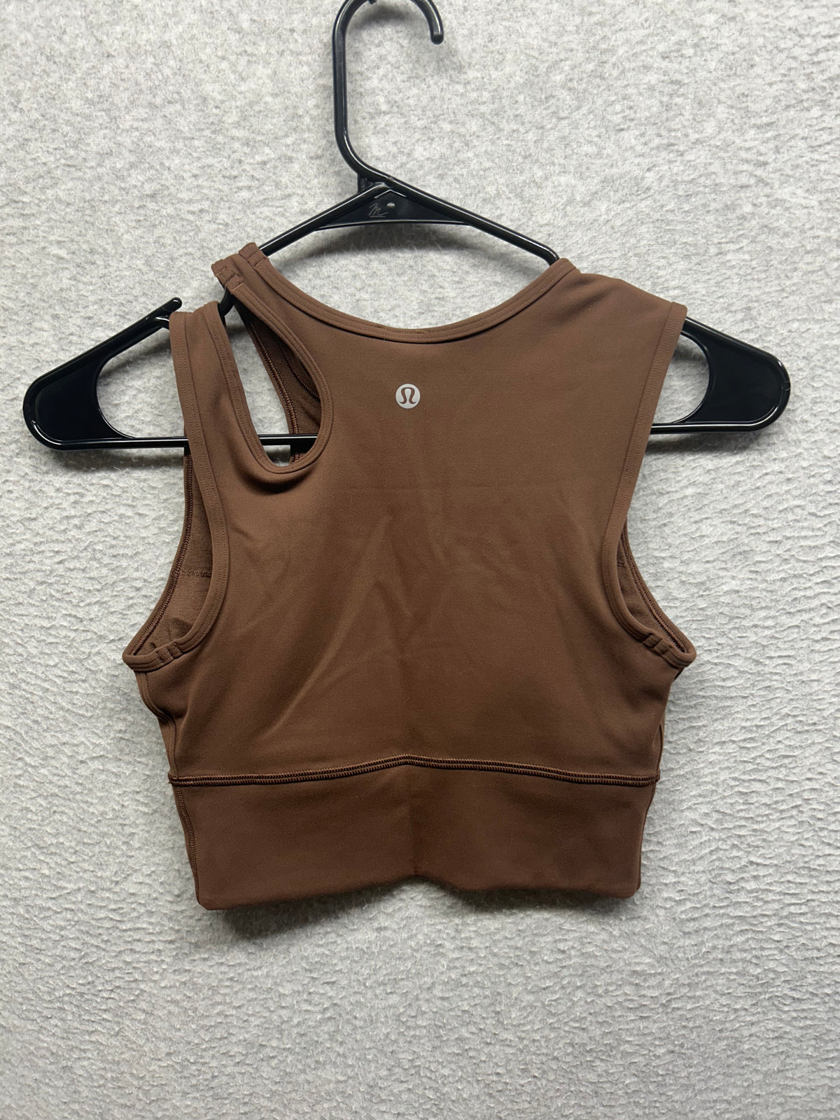 Lululemon Mastered Motion Cropped Tank Size 2 Brown
