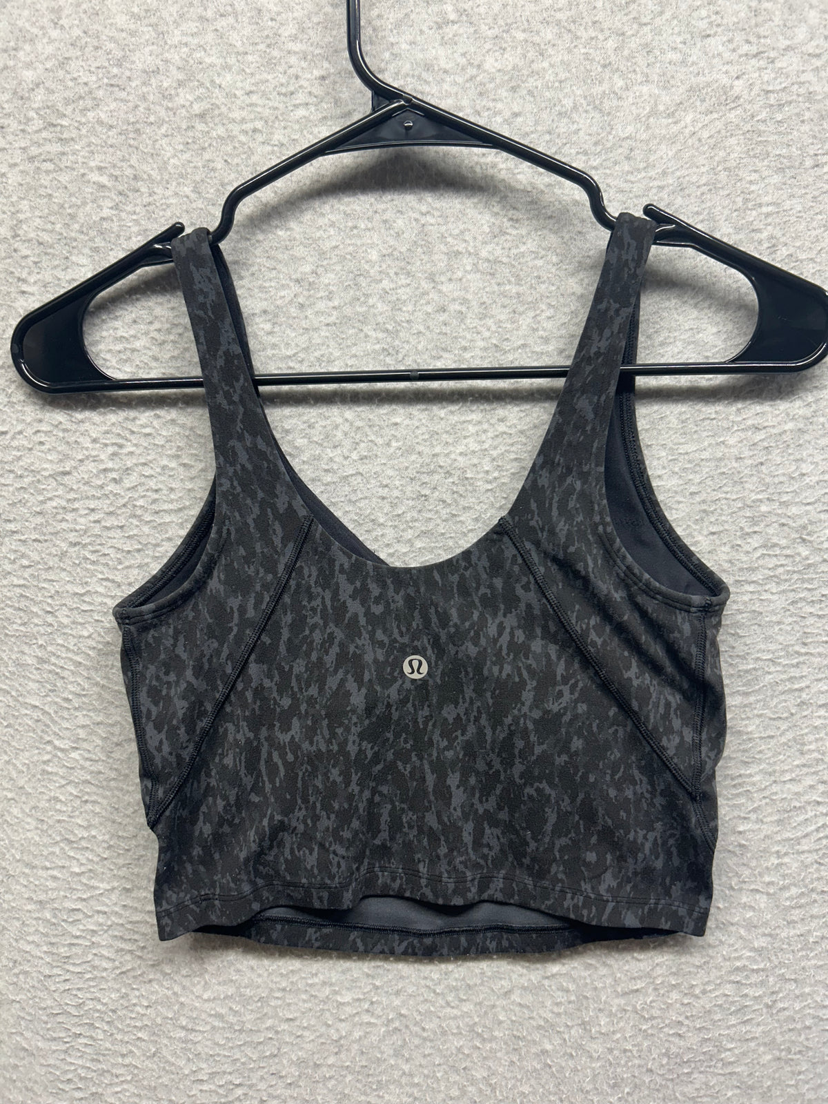 Lululemon Align Tank Top Size 4 Leopard Camo Deep Coal Multi