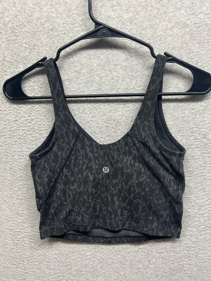 Lululemon Align Tank Top Size 4 Leopard Camo Deep Coal Multi