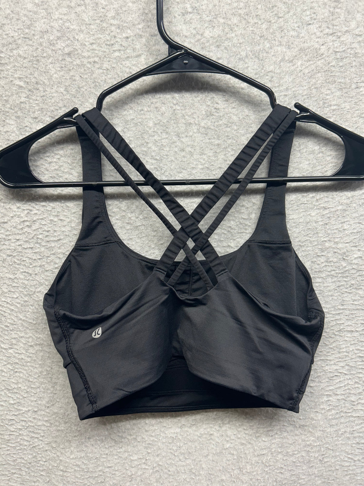 Lululemon Energy Longline Bra Medium Support, B-D Cups Evolve Size S Black