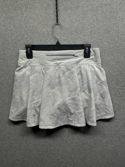 Lululemon Pace Rival Skirt (Tall) No Panels 15" Size 6 Mini Tropical Shadow Starlight Multi / Alpine White