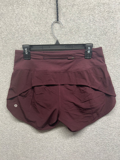 Lululemon Speed Up Short Long 4" Updated Fit Size 6 Cassis