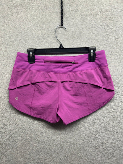 Lululemon Speed Up Low-Rise Lined Short 2.5" Size 6 Magenta Purple