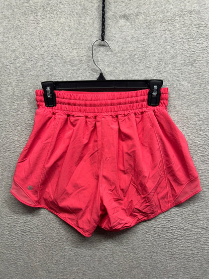 Lululemon Hotty Hot High-Rise Lined Short 4" Size 6 Raspberry Cream
