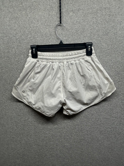 Lululemon Hotty Hot Short II Long 4" Size 6 White
