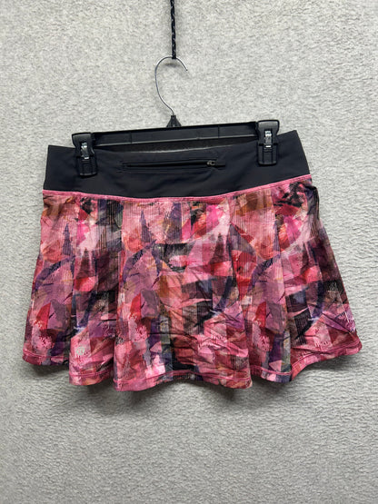 Lululemon Pace Rival Skirt (Tall) No Panels Size 6 Sun Dazed Multi Pink / Super Dark