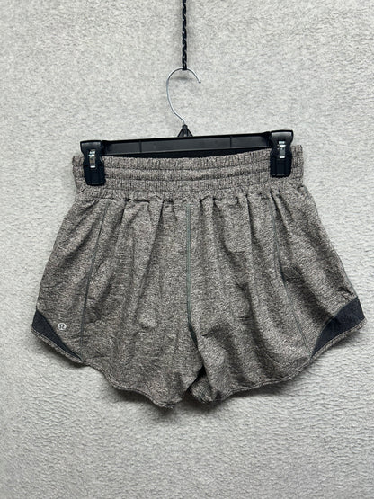 Lululemon Hotty Hot Short High-Rise Long 4" Size 6 Heather Lux Multi Black