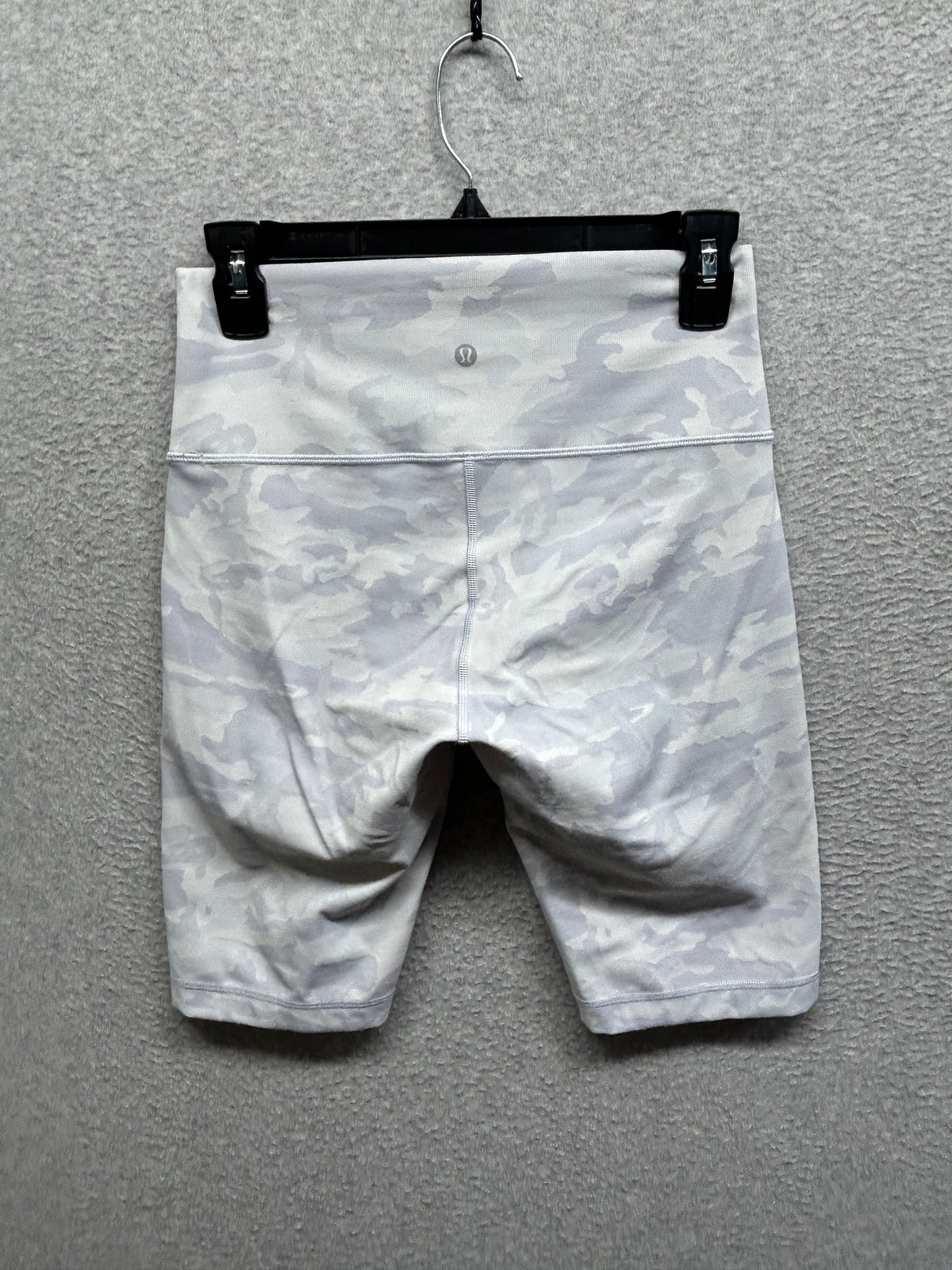 Lululemon Wunder Under Short 10" Ribbed Size 8 Incognito Camo Jacquard Alpine White Starlight