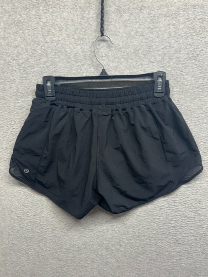 Lululemon Hotty Hot Short Long 4" Size 8 Black