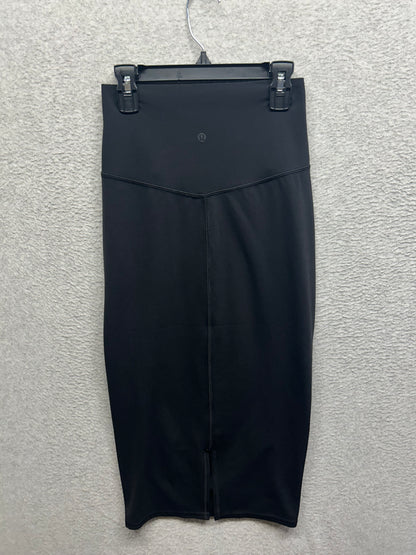 Lululemon Nulu Slim-Fit High-Rise Skirt Size 4 Black