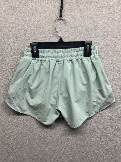 Lululemon Hotty Hot Short II Long 4" Size 4 Hazy Jade (First Release)