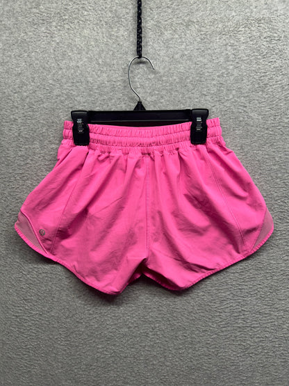 Lululemon Hotty Hot Short II Long 4" Size 4 Dark Prism Pink