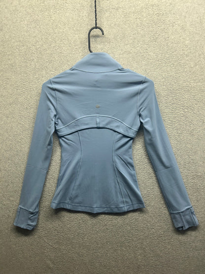 Lululemon Define Jacket Nulu Size 2 Blue Willow