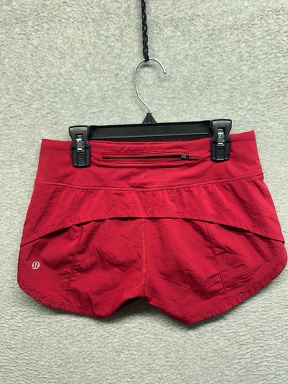 Lululemon Speed Up Short 2.5" Size 2 Scarlet