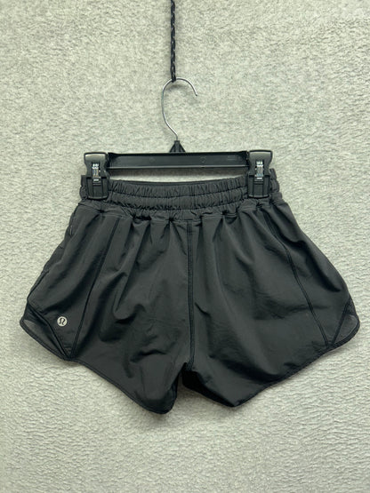 Lululemon Hotty Hot Short II Long 4" Size 2 Black