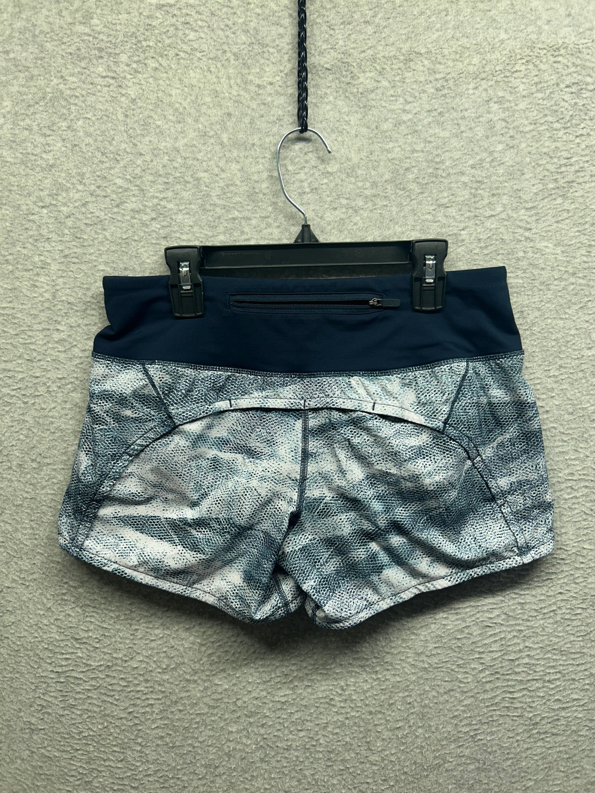 Lululemon Run Times Short II 4" Size 4 Mesh Scape Multi / True Navy