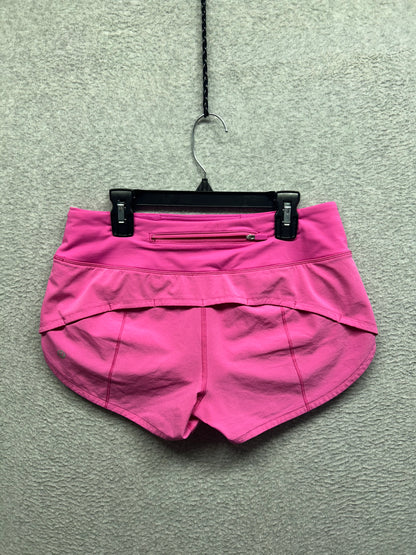 Lululemon Speed Up Low-Rise Lined Short 2.5" Size 4 Pow Pink
