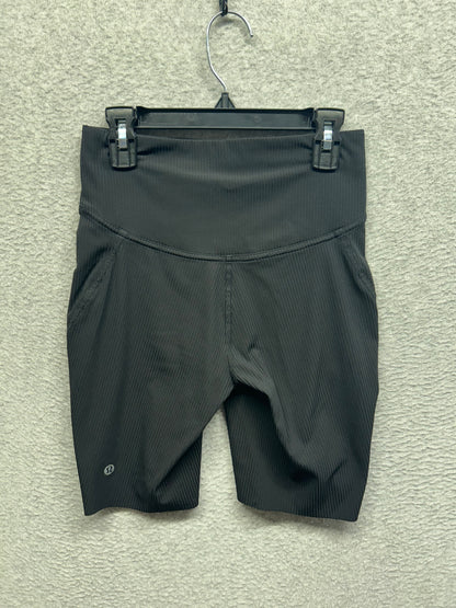 Lululemon Base Pace High-Rise Short 8" Ribbed Nulux Size 4 Black