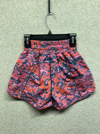 Lululemon Track That Mid-Rise Lined Short 5" Size 0 Chroma Clash Multi