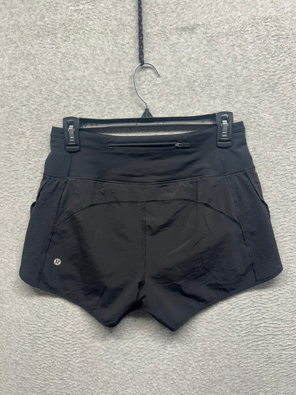 Lululemon Real Quick Short Perforated 3.5" Size 6 Black