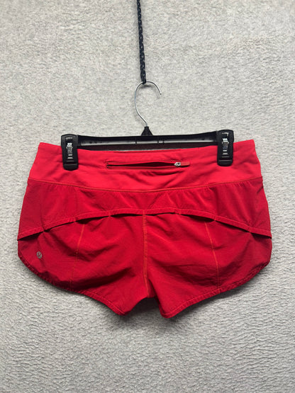 Lululemon Speed Up Short 2.5" Size 6 Dark Red