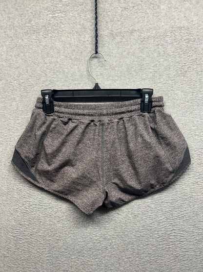 Lululemon Hotty Hot Short II 2.5" Size 6 Heather Lux Multi Black / Heathered Black