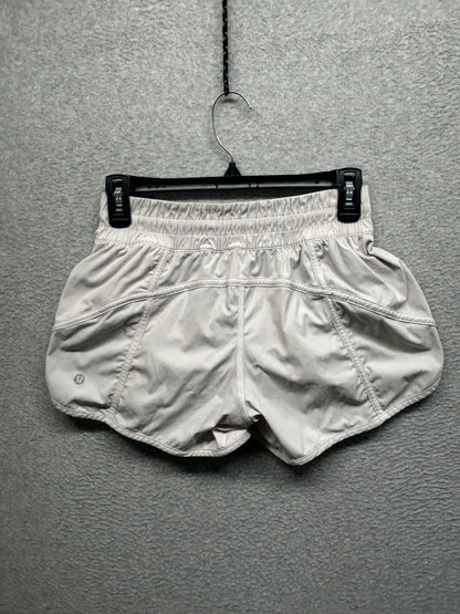 Lululemon Tracker Short V 4" Size 6 White