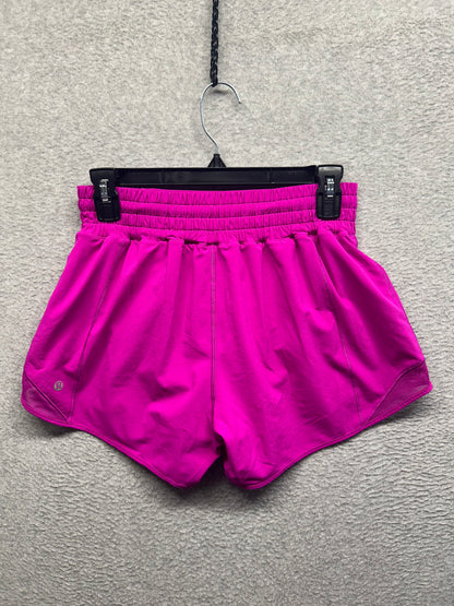 Lululemon Hotty Hot High-Rise Lined Short 4" Size 6 Purple Highlight