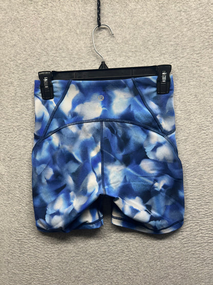 Lululemon Train Times Short 6" Size 6 Mini Blush Blossom Alpine White Midnight Navy / Midnight Navy