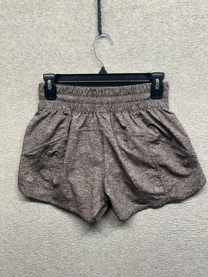Lululemon Tracker Short V 4" Size 6 Heathered Black