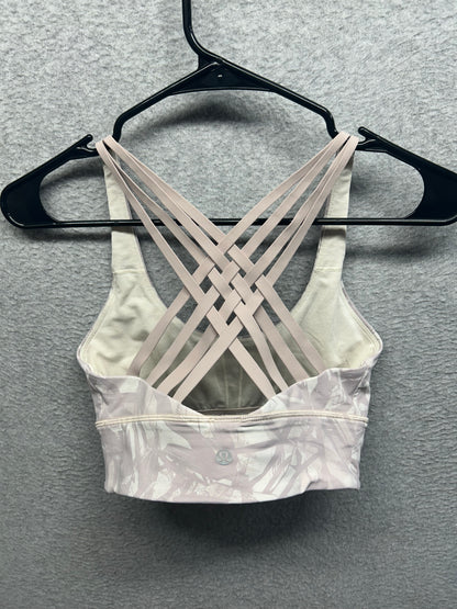 Lululemon Free To Be Moved Bra Size 6 Shadow Leaf Light Ivory Muse / Muse