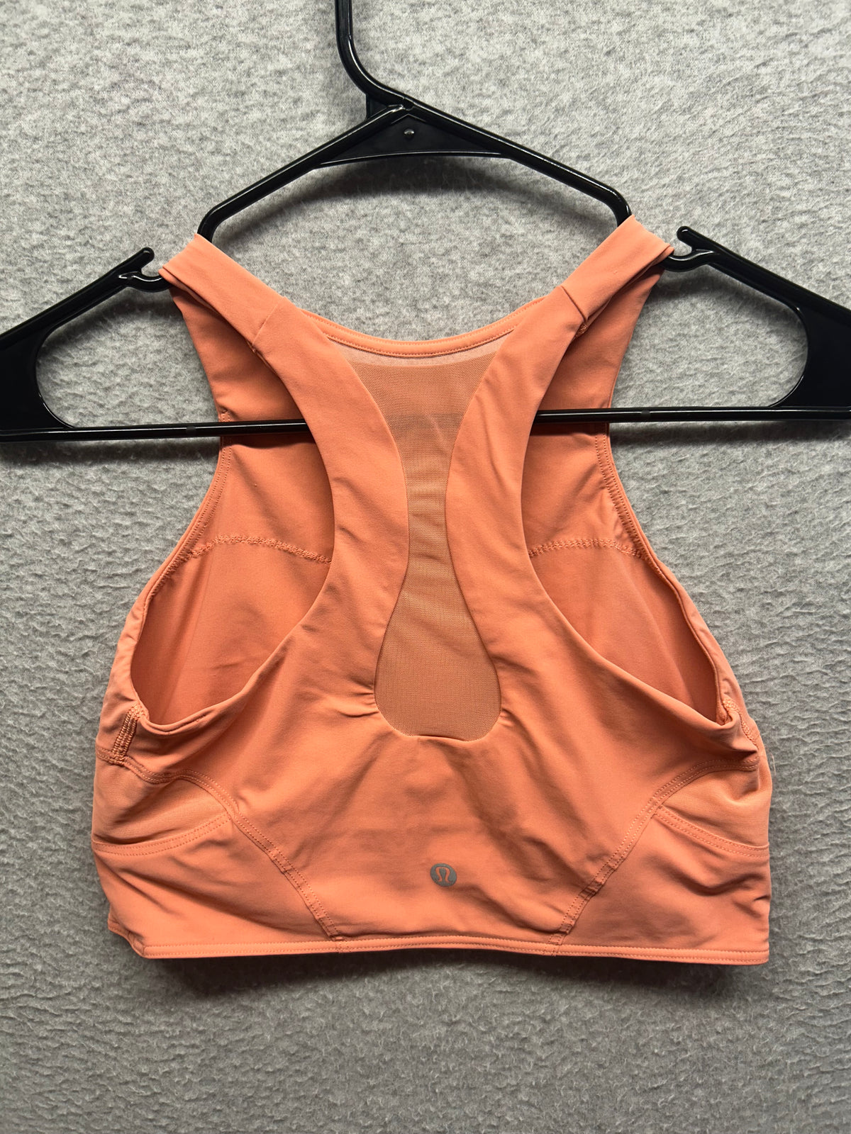 Lululemon Mesh-Back Train Bra Size 6 Sunny Coral