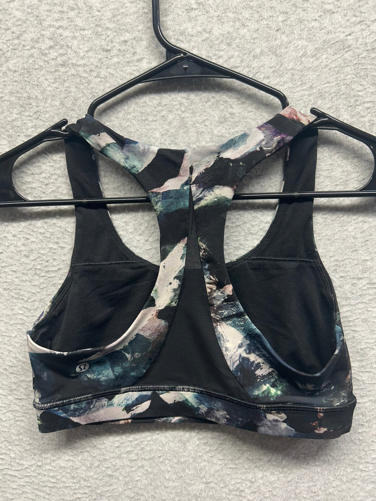 Lululemon Invigorate Bra Size 6 Azurite Poppy Coral Multi