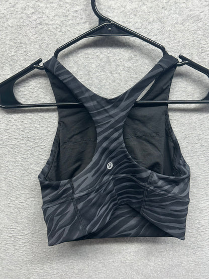 Lululemon Wunder Train Long-Line Bra Size 6 Le Tigre Camo Deep Coal Multi
