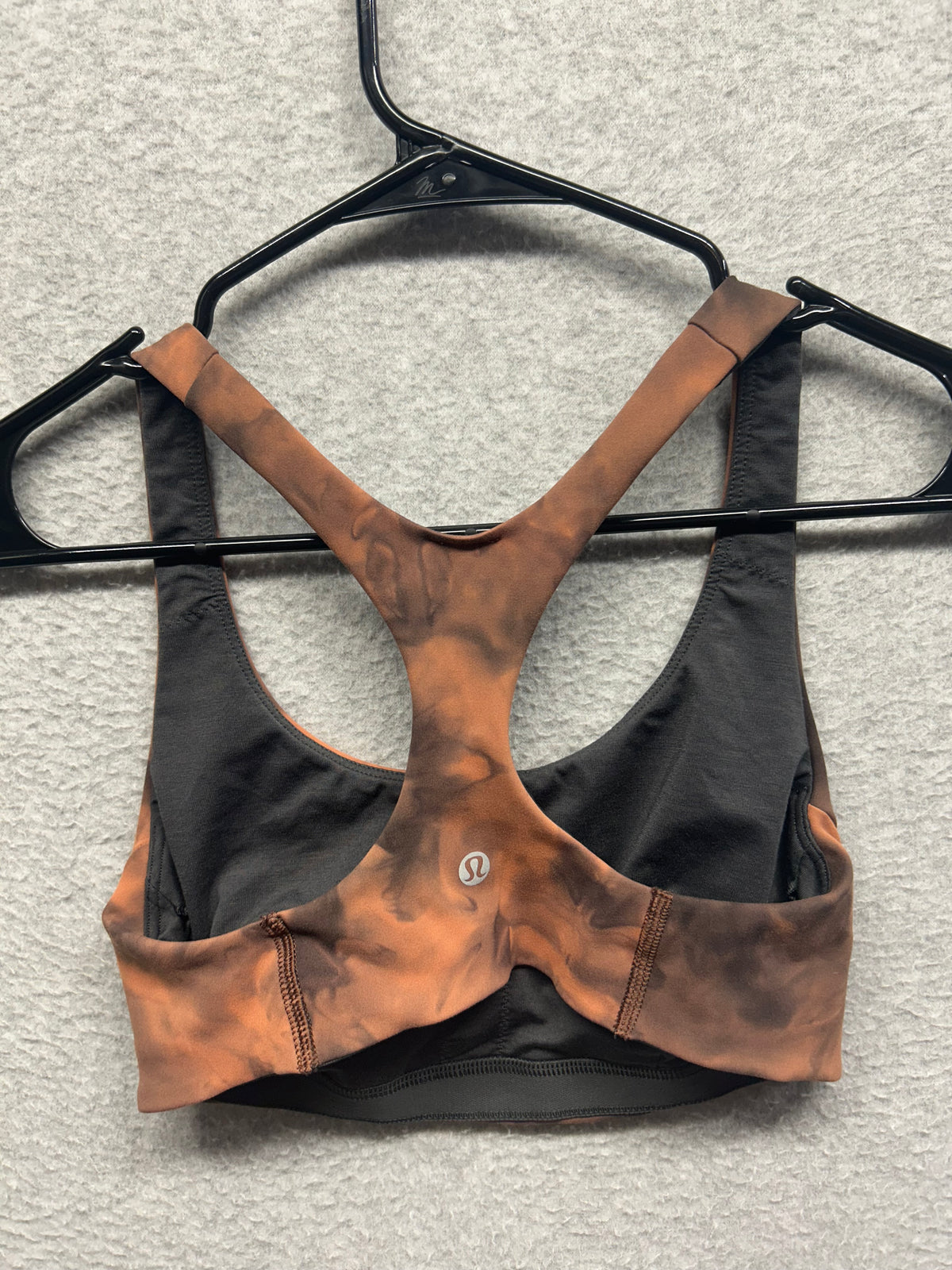 Lululemon Wunder Train Bra Size 6 Diamond Dye Canyon Rock Graphite Grey
