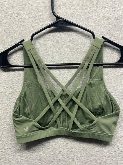 Lululemon Free to Be Serene Bra Size 6 Bronze Green