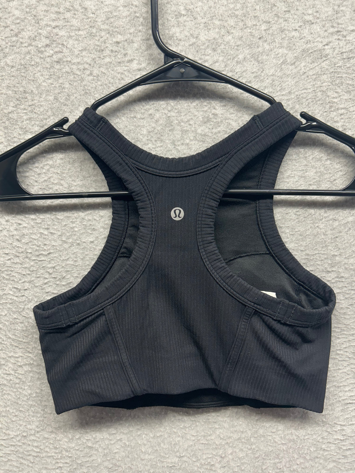 Lululemon Ribbed Nulu High-Neck Yoga Bra Size 6 Black