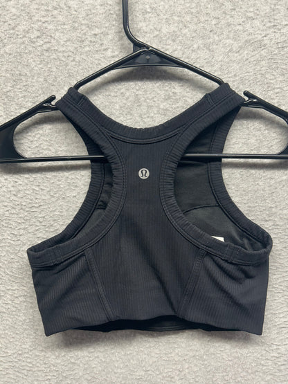 Lululemon Ribbed Nulu High-Neck Yoga Bra Size 6 Black