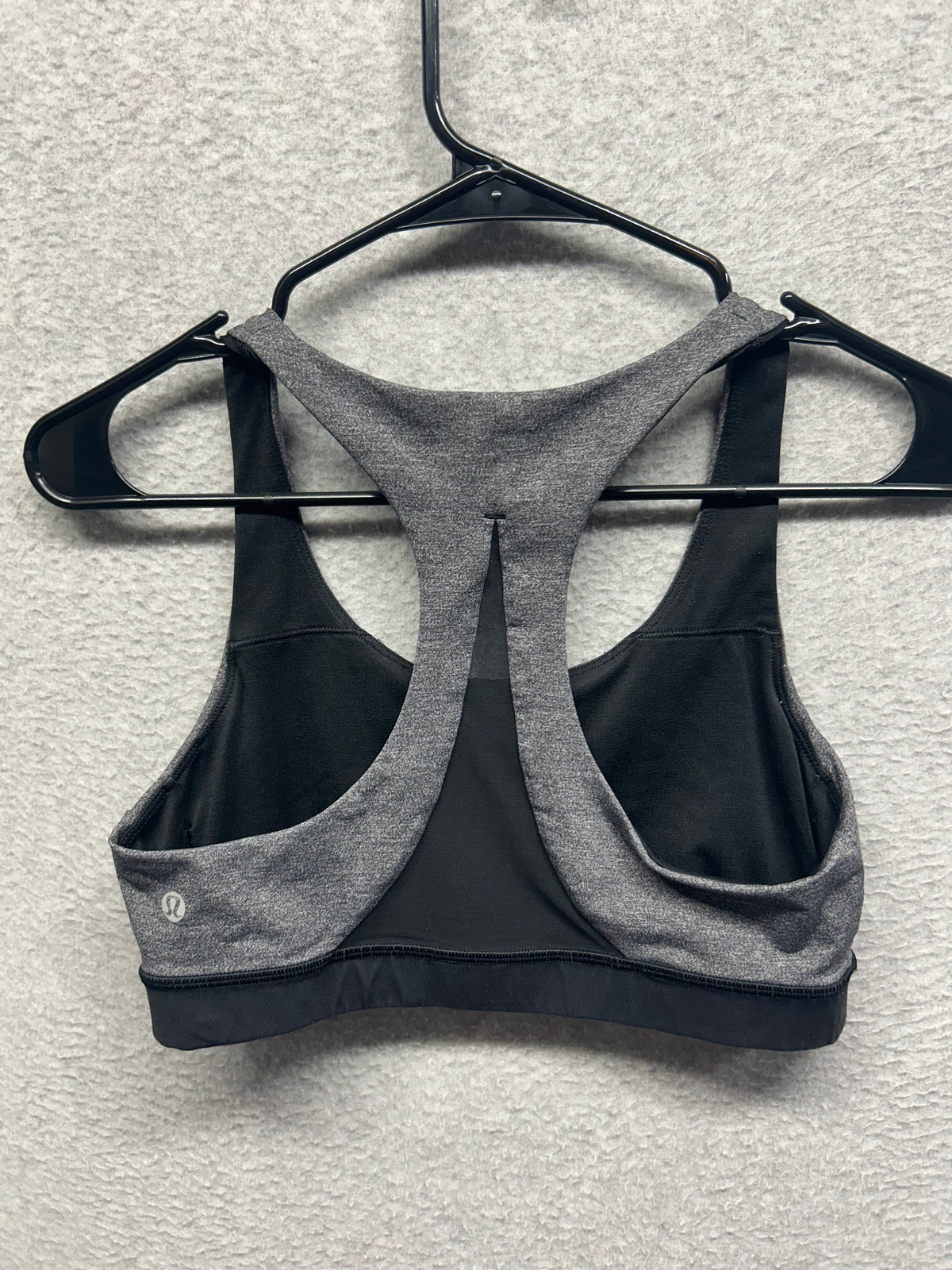 Lululemon Invigorate Bra Size 8 Heathered Black / Black