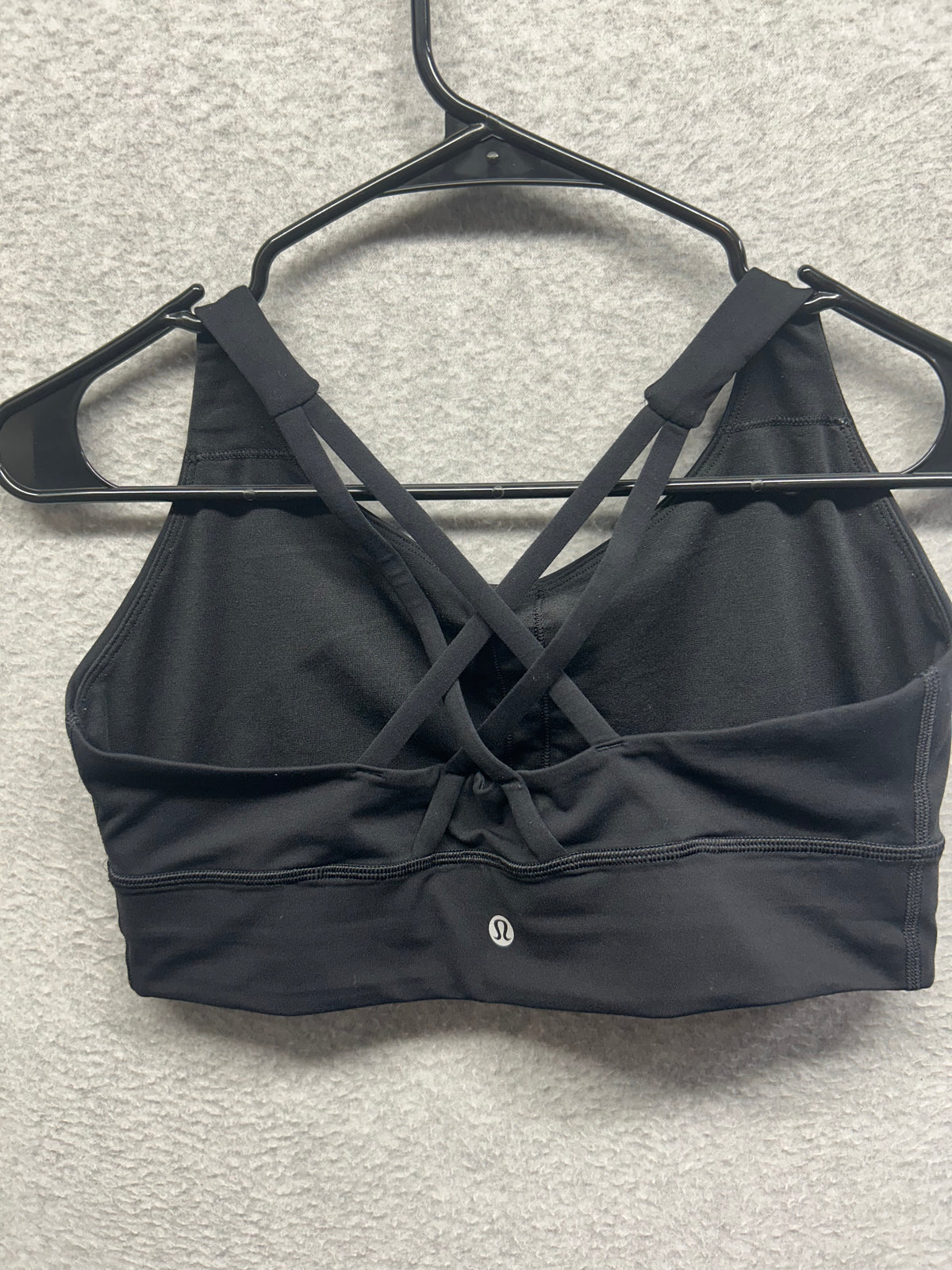 Lululemon Energy Bra Long Line Size 10 Black