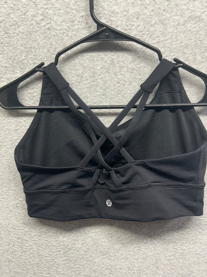 Lululemon Energy Bra Long Line Size 10 Black