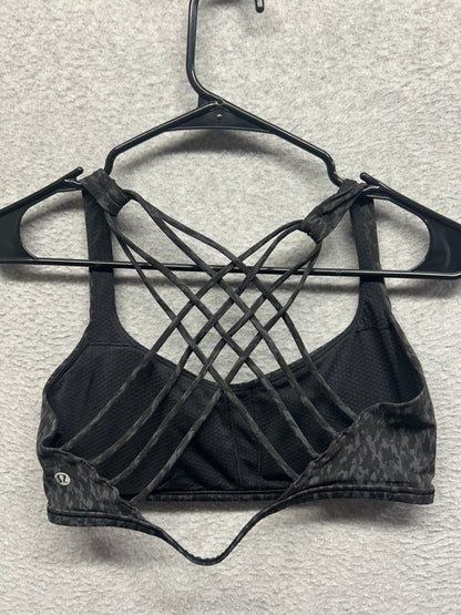 Lululemon Free to Be Bra Size 10 Wild Leopard Camo Deep Coal Multi