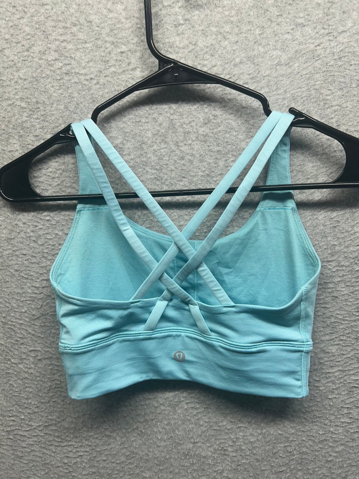 Lululemon Energy Longline Bra Size 4 Cyan Blue