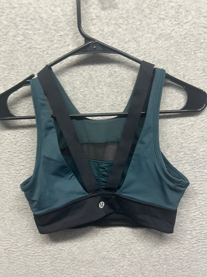Lululemon Run The Day Bra Size 4 Submarine / Black