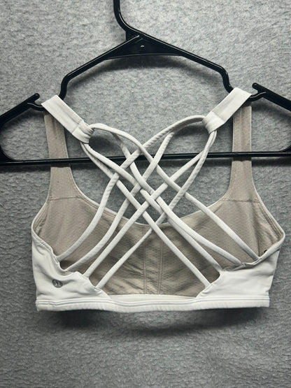 Lululemon Free to Be Bra Wild Size 4 White