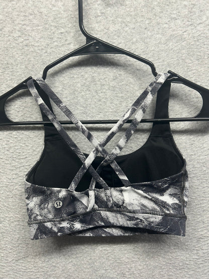 Lululemon Energy Bra Size 4 Take Flight Grey Multi