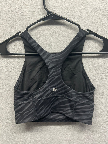 Lululemon Wunder Train Long-Line Bra Size 6 Le Tigre Camo Deep Coal Multi
