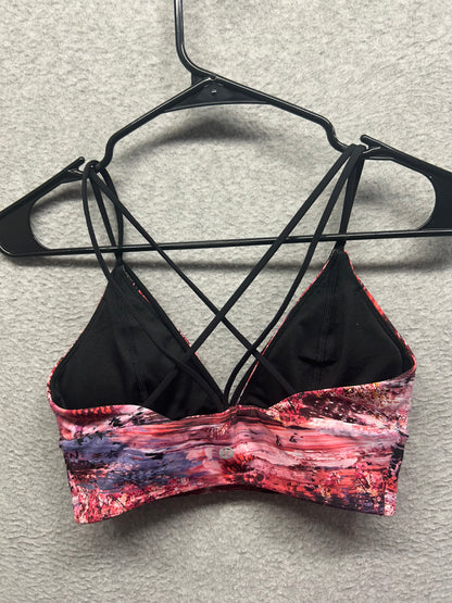 Lululemon Pushing Limits Bra Size 6 Dahliascape Multi / Black