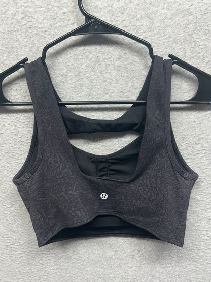Lululemon Everlux Cut-Out Train Bra Size 6 Crunch Black