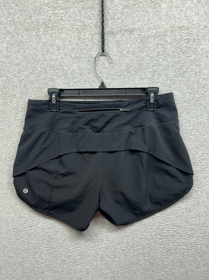 Lululemon Speed Up Short Long 4" Updated Fit Size 8 Black